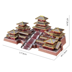 Metalowy Model 3D - Pałac Epang